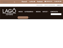 Tablet Screenshot of joyerialago.com